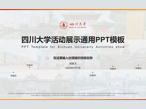 Obrona pracy magisterskiej na Uniwersytecie Syczuańskim z okazji wielu ogólnych szablonów ppt