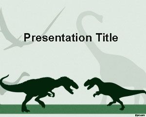 恐龙的PowerPoint模板