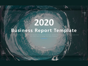 Extremely simple blue gray business report general ppt template