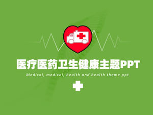 Modelo de ppt de tema de proteção ambiental medicina médico verde saúde saúde