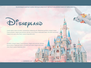 Template ppt tema kartun Disney