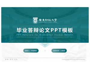 Modelo geral de ppt para defesa de tese da Universidade de Finanças e Economia de Guangdong