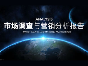Șablon ppt de raport de cercetare de piață și analiză a datelor de marketing