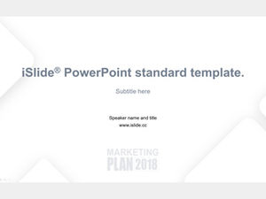 Simple flat business gray work summary report ppt template