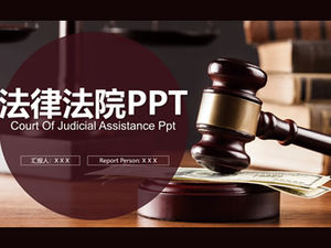 Court law related year-end work report ppt template