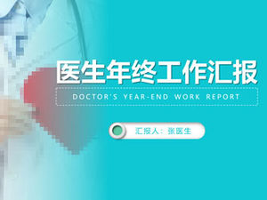 Templat ppt laporan pekerjaan akhir tahun dokter pekerja medis medis