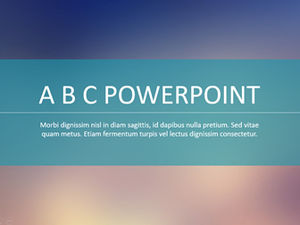 Zamglone tło prosty szablon ppt raportu podsumowującego pracę w stylu europejskim i amerykańskim z serii iOS