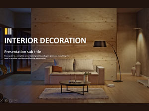 Gaodashang decoração de interiores decoração empresa introdução e promoção de produto ppt template
