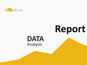 Żółty i niebieski, dwukolorowy, międzynarodowy model, minimalistyczny, płaski szablon raportu analizy danych o wietrze (dwa zestawy)