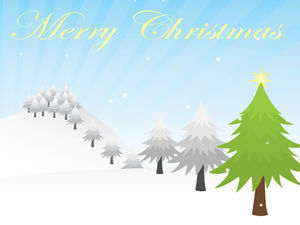 Merry Christmas greeting card template ppt (2 set)