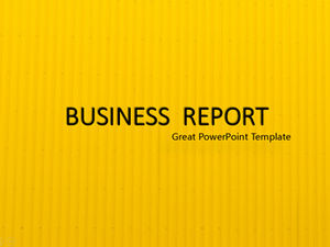 Plantilla ppt de informe de trabajo empresarial plano minimalista amarillo y negro de fondo corrugado