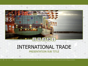 国際貿易ロジスティクス状況データ作業レポートpptテンプレート