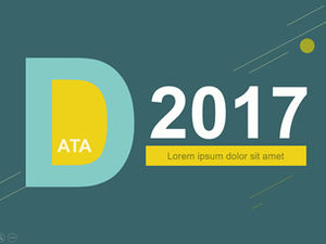 Raport analiza datelor stilului desen animat plat șablon universal ppt