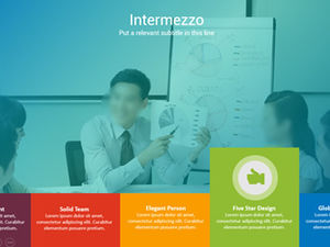 Warna cerah suasana grafik indah suasana template ppt gaya Eropa dan Amerika