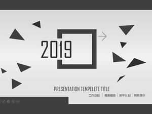 Triangle visual creative cover classic business work resumo e plan ppt template