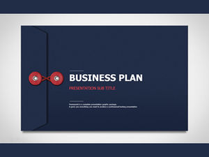 Document bag and document paper creative and exquisite business ppt template