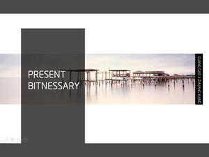 The end of the world-rectangles and pictures minimalist creative European and American style work report ppt template