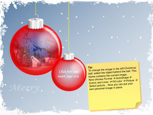 عيد الميلاد بطاقات المعايدة قالب PPT الديناميكي