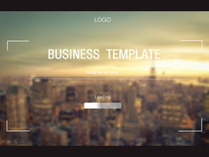 Brisk background music simple flat atmosphere dynamic business ppt template
