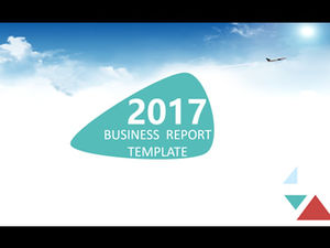 2017 대기 실용적인 비즈니스 보고서 요약 및 작업 계획 PPT 템플릿 (풀 버전)