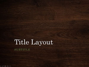 Suitable for leisure business widescreen wood grain background ppt template
