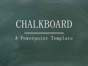 Blackboard background chalk hand drawn style thesis defense summary ppt template