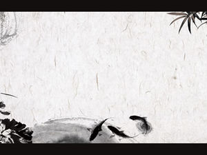 4 elegante nostalgische chinesische Breitbild-Ppt-Hintergrundbildvorlagen im chinesischen Stil