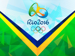 เชียร์นักกีฬาโอลิมปิก 2016 Rio Olympic Games เทมเพลต ppt
