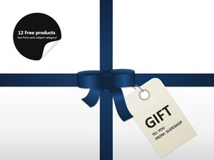 GIFT gift box business ppt template
