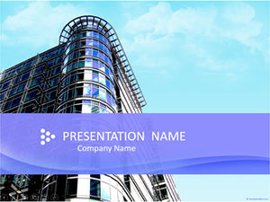 Modern building simple business ppt template