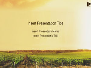 Grape planting manor winery ppt template