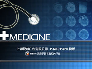 Latar belakang film medis stetoskop cocok untuk template ppt untuk kedokteran dan industri terkait