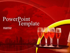 Red wine product introduction general ppt template