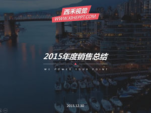 Șablon ppt raport anual de vânzări anuale 2015