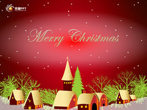 Lyrics subtitles music play Christmas ppt template