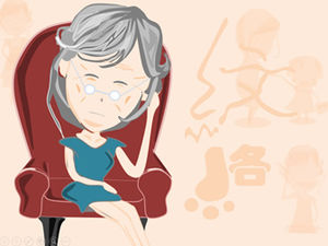The wrinkles of mother's forehead-the little bit of life reflects mother's great love ppt cartoon movie template