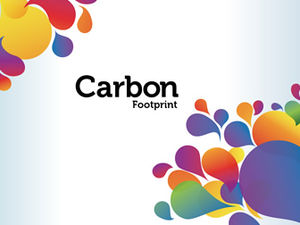 減碳減碳“減少碳足跡”綠色環保動態ppt模板