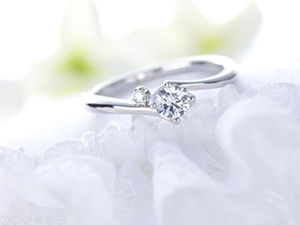 Diamond ring crown hair card wedding wedding ppt template