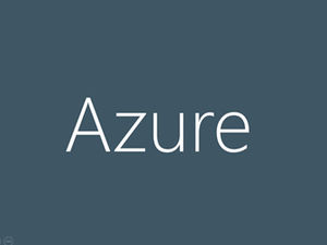 Ultra basit Avrupa ve Amerikan tarzı Azure baş teknoloji yetkilisinin konuşma ppt şablonu