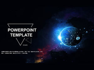 The vast universe exquisite atmosphere business report ppt template
