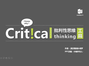 Modello di note di lettura ppt "Critical Thinking Tools"