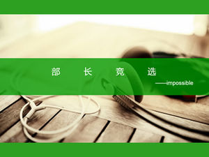 Minister election speech big picture typesetting business ppt template