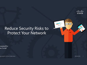 Modello di presentazione ppt di presentazione del prodotto Cisco Network Technology Security