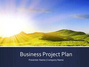 Einfache Business-Projektplan-Ppt-Vorlage