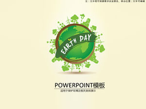 يوم الأرض العالمي (يوم الأرض العالمي) أحب الأرض وحماية البيئة قالب ppt
