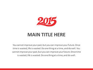 2015 simple and flat style work plan ppt template