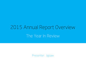 Concise and exquisite enterprise year-end summary ppt template