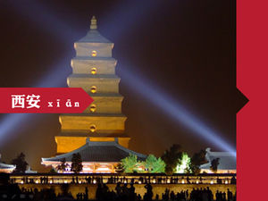 Szablon ppt miasta Xi'an historyczne i kulturowe