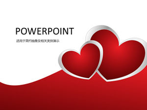 Love creative universal ppt template suitable for romantic Valentine's Day