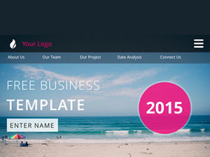 UI fashion web style PPT template UI fashion web style PPT template